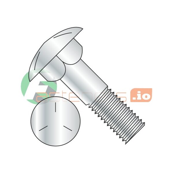 Newport Fasteners Carriage Bolt, 1/2"-13, 9 in L, Steel, Grade 5, Zinc Plated, 40 PK 991979 - main